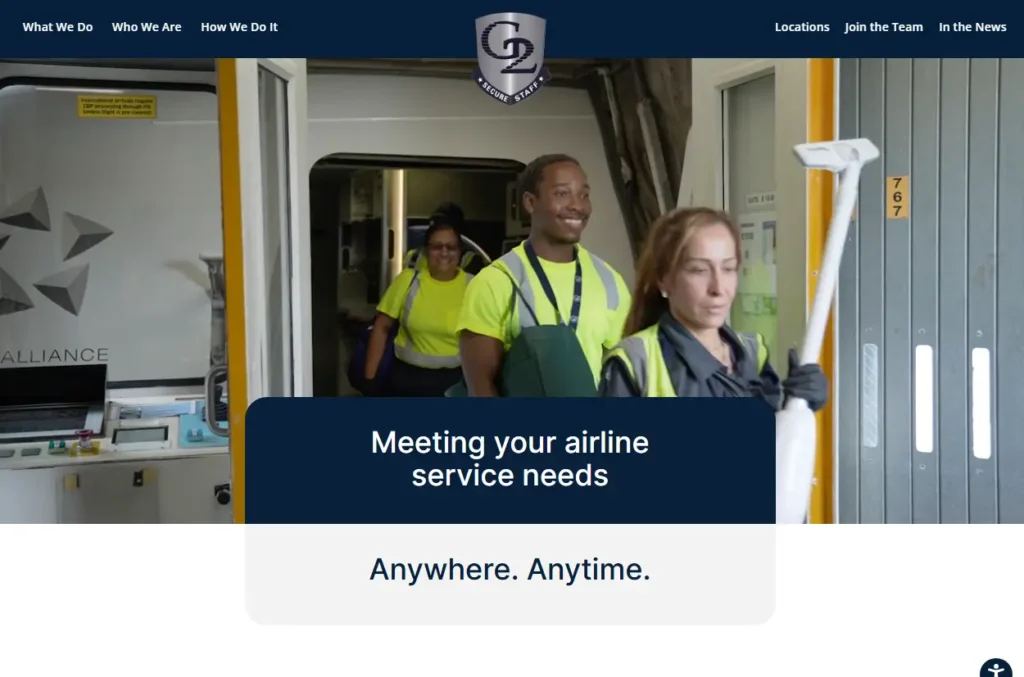 A website providing cleaning services online.