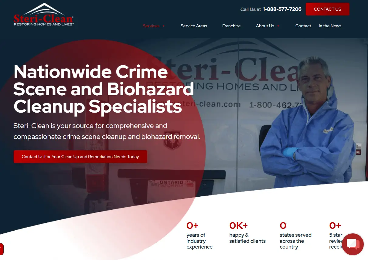 Steri Clean, company providing complete cleaning services.